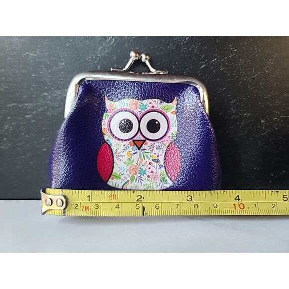 Purple Owl Coin Purse, USED - Picture 7 of 10
